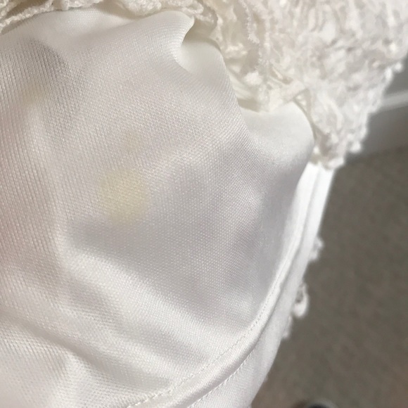 White lacey Lauren Conrad casual A-line dress - Picture 5 of 6